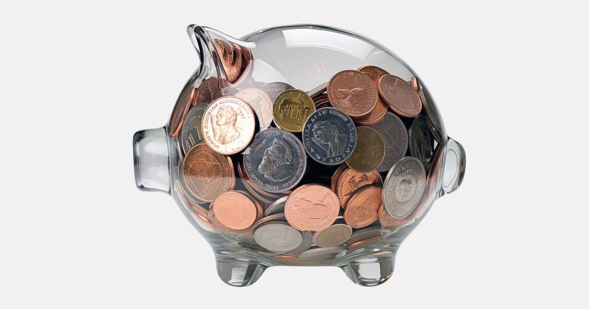 毎日のルールを守って、貯金を続けいっぱいになった豚の貯金箱