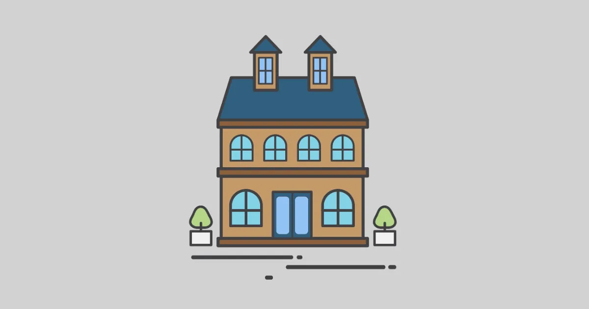 ２階建ての家。日本の年金制度が２階建てであることを表しているモチーフ画像